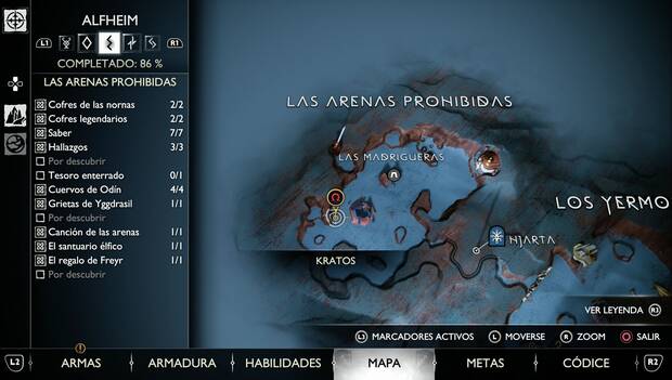 God of War Ragnarok - La puerta del desierto: posible ubicación de la mitad de la llave