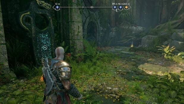 God of War Ragnarok - Objetos de saber en Santuario Vanir: monolito El banquete y Mapa del tesoro Los dedos del pie del gigante