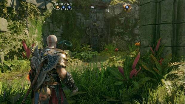 God of War Ragnarok - Objetos de saber en Santuario Vanir: monolito La corona de caoba