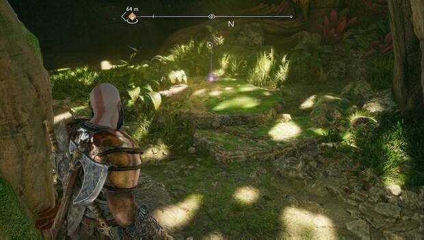 God of War Ragarok - Hallazgos en Delta del río: ubicación del Blasón de Odín
