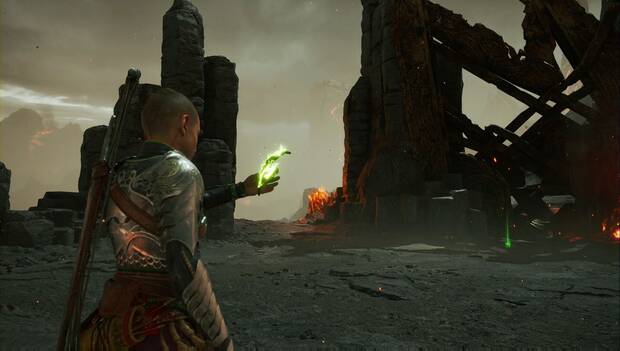 God of War Ragnarok - De cabeza al fuego: camino a seguir con la máscara