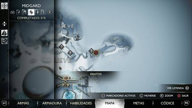 God of War Ragnarok - La palabra del destino: rumbo a seguir marcado en el mapa