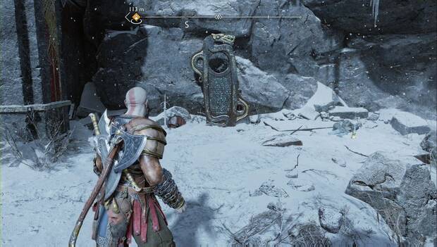 God of War Ragnarok - Objetos de saber en El puesto de avanzada abandonado: ubicación del monolito Blodugr Steinnn