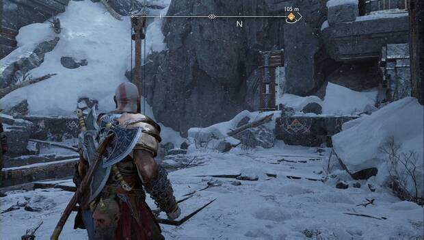 God of War Ragnarok - Hallazgos en el puesto de avanzada abandonado: caminopara llegar a la Lira