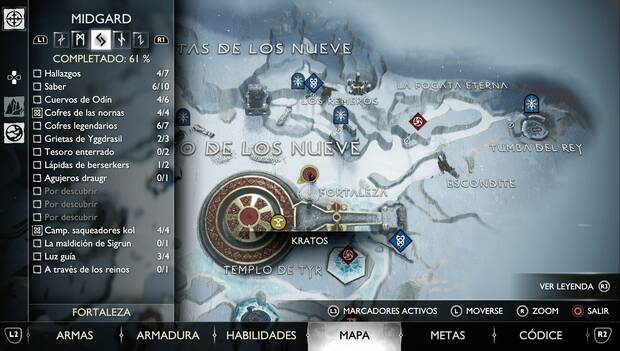 God of War Ragnarok - Hallazgos en Lago de los Nueve: ubicación de Jambia