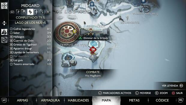 God of War Ragnarok - Ubicación de Vísi Haglkorn en Midgard