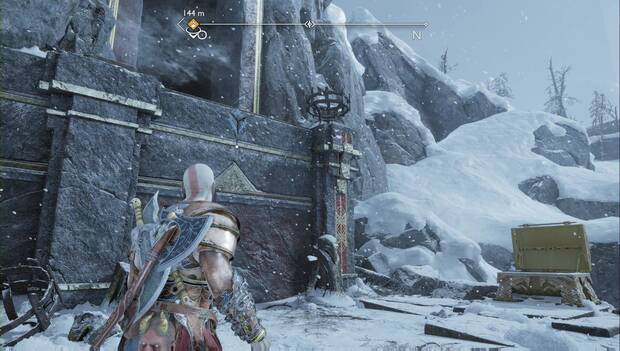 God of War Ragnarok - La maldición de Sigrun: subida a la segunda mitad de la llave de Sigrun