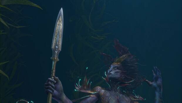 God of War Ragnarok: La forja del destino: la sirena forja la Lanza de Draupnir