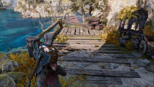 God of War Ragarok - Objetos de Saber de Hondonada de Alberich: mapa del tesoro Frutos del trabajo
