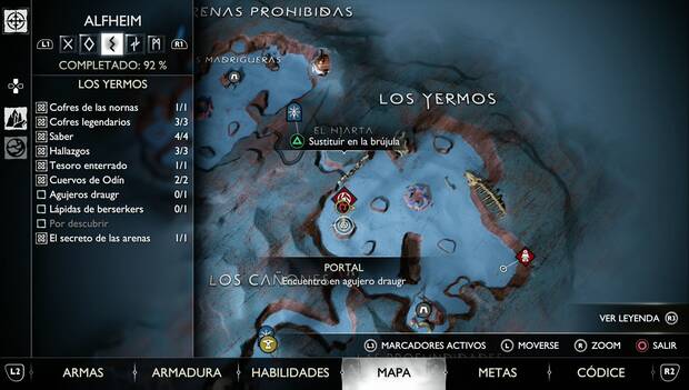God of War Ragnarok - Agujero draugr #1 en Alfheim
