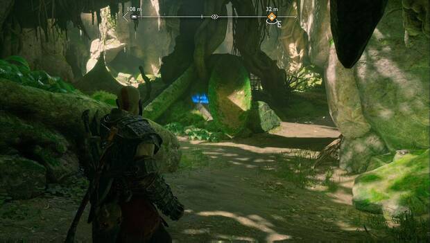 God of War Ragnarok - Objetos de saber en campamento de Freyr: lectura de runas Nana de Vanaheim