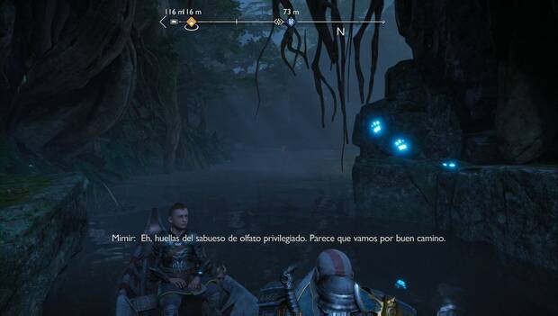 God of War Ragnarok - Olor de supervivencia: huellas de Helka