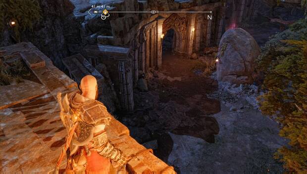 God of War Ragnarok - El pergamino: entrada de la cueva