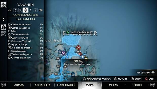 God of War Ragnarok - Agujero draugr en Las llanuras