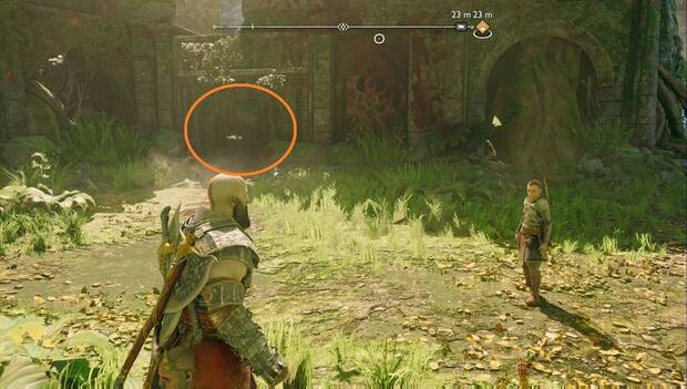God of War Ragnarok - La Furia Indómita: entrada al refugio