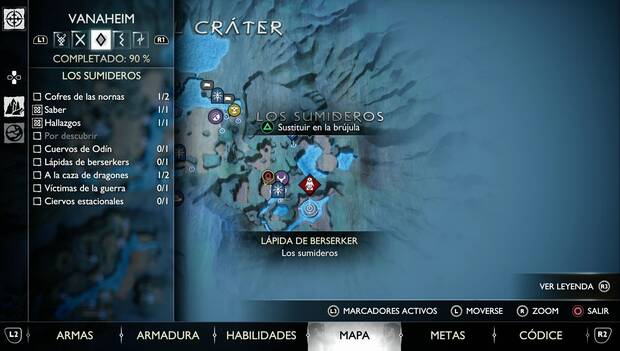 God of War Ragnarok - Ubicación del Acceso místico Entrada a Los sumideros