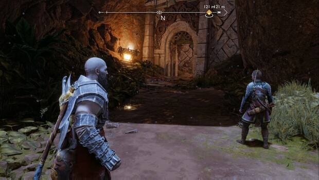 God of War Ragarok - El reloj de arena: portón al pasillo
