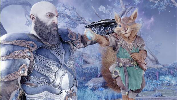 God of War Ragnarok - Más allá del Ragnarok - Kratos y Ratatöskr