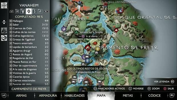 God of War Ragnarok - Los últimos restos de Asgard: cerca del campamento de Freyr