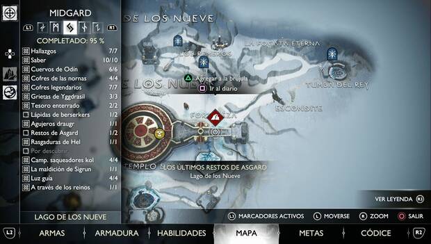 God of War Ragnarok - Los últimos restos de Asgard: Lago de los Nueve