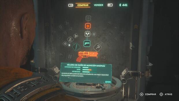 The Callisto Protocol - Árbol de mejoras de la Pistola BI-55 Cañón de mano