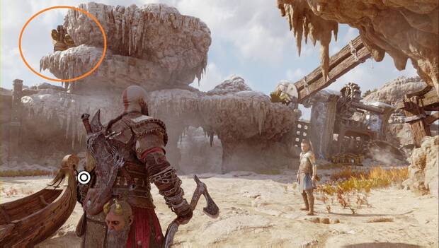 God of War Ragnarok - Cofres de las nornas en Svartalfheim: tercera veleta a la izquierda del embarcadero