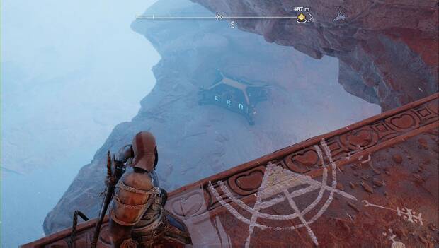 God of War Ragnarok - Cofres de las nornas en El Strond: cofe de las nornas #1 de El Strond al pie del acantilado