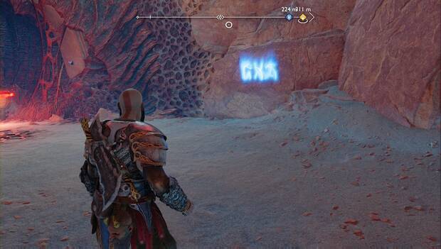 God of War Ragnarok - Objetos de saber en Las Profundidades: runas de Paciencia