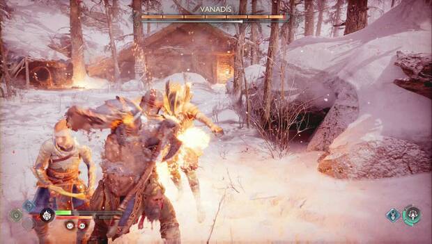 God of War Ragnarok - El santuario perdido: Kratos lucha contra Vanadis