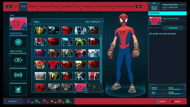 Marvel's Spider-Man - Trajes: Traje de Clan Araña