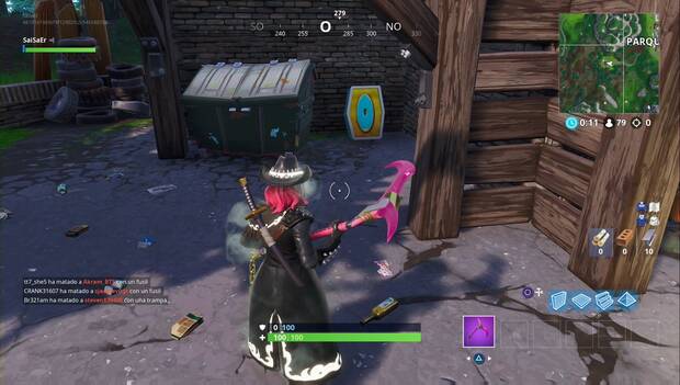 Fortnite - Temporada 7, Semana 4 - Busca letras en varios lugares (letra O)