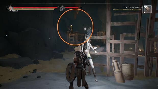 Ashen - Criatura lóbrega: acceso a la cueva