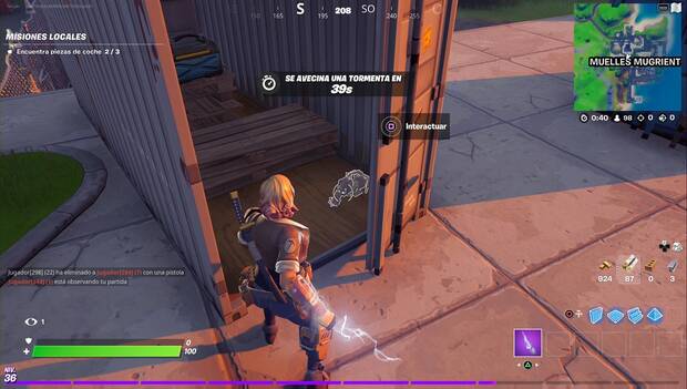 Desafío Fortnite - Encuentra piezas de coche: pieza 3