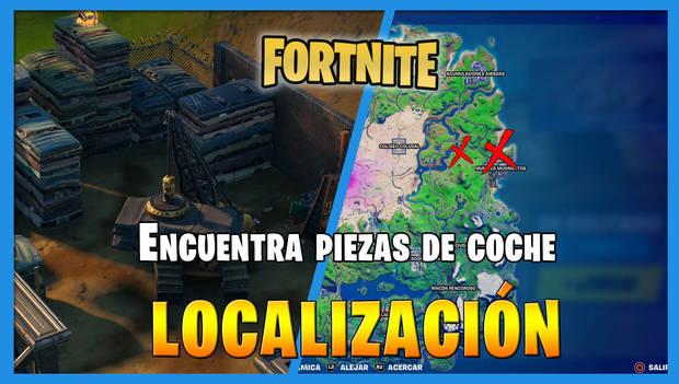 Fortnite - Dónde encontrar piezas de coches