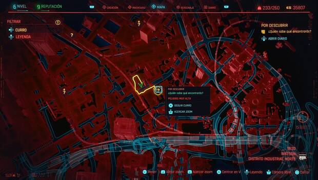 Cyberpunk 2077 - gajes del oficio: ubicación de la misión