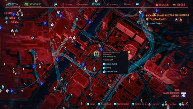 Cyberpunk 2077 - Graves efectos secundarios: ubicación