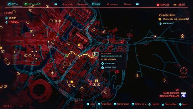 Cyberpunk 2077 - Error 404: ubicación de la misión