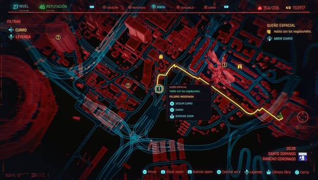 Cyberpunk 2077 - Sueño espacial: ubicación de la misión