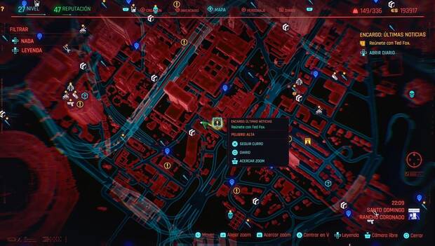 Cyberpunk 2077 - Últimas noticias. ubicación de la misión