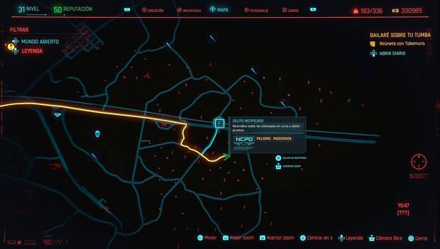 Cyberpunk 2077 - Delito notificado 2 en Badlands