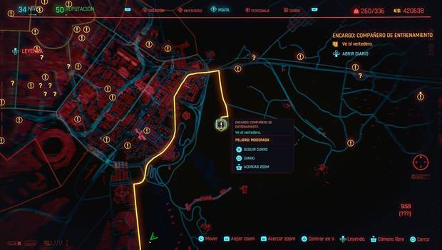 Cyberpunk 2077 - Compañero de entrenamiento: ubicación de la misión