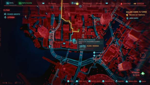 Cyberpunk 2077 - Crimen organizado 1 en Heywood