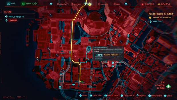 Cyberpunk 2077 - Delito notificado 1 en Heywood