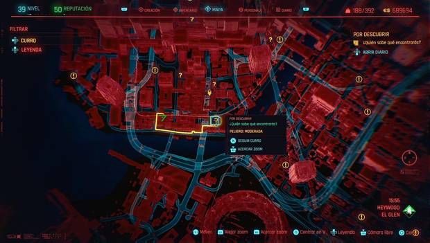 Cyberpunk 2077 - Obra maestra: ubicación de la misión