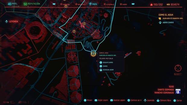 Cyberpunk 2077 - Como el agua: ubicación de la misión