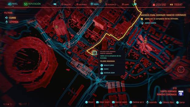 Cyberpunk 2077 - Nacidos para dominar: Rancho Coronado: ubicación