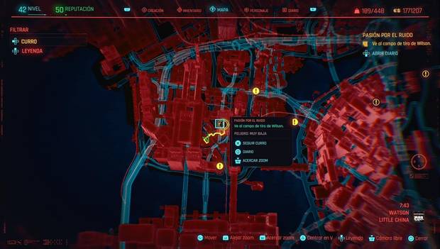 Cyberpunk 2077 - Pasión por el ruido: ubicación de la misión