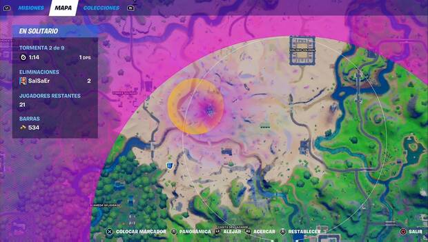 Fortnite Battle Royale - ZOna de búsqueda de contratos