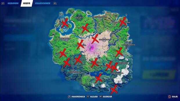 Fortnite - Ubicación de guardias OI