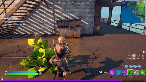 Fortnite - Coloca pruebas incriminatorias Prueba 1